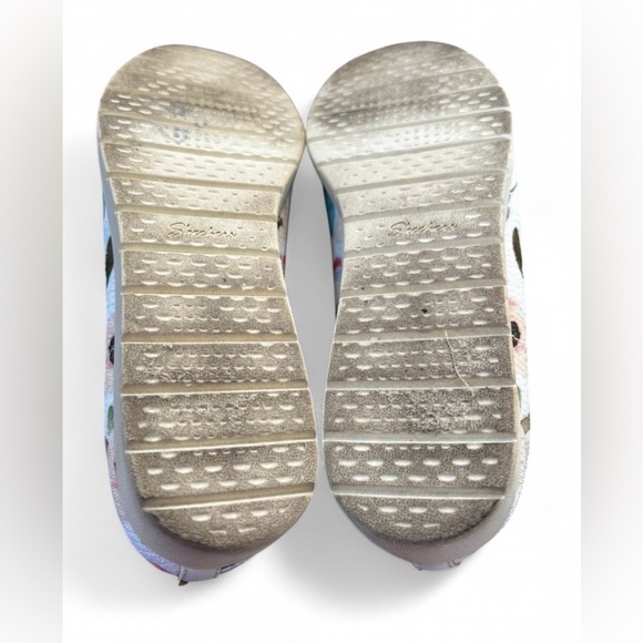 Skechers Cleo Flex Washable Knit Scalloped Pastel Floral Flats with Memory Foam - Picture 5 of 5